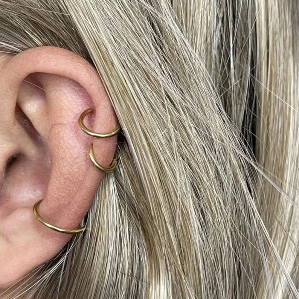 10 Stück ASTM F136 Titan Nasenring Klappbarer Clicker Segment Septum Hoop Damen Herren Ohrknorpel Helix Ohrring Piercing Schmuck – Detail 4