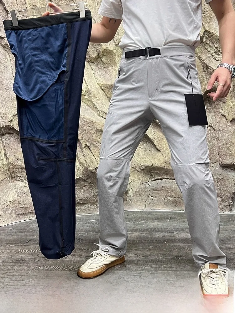 

Высококачественные мужские уличные водонепроницаемые эластичные быстросохнущие брюки с 3D-биомиметикой, полностью проклеенные, прямого кроя, повседневные