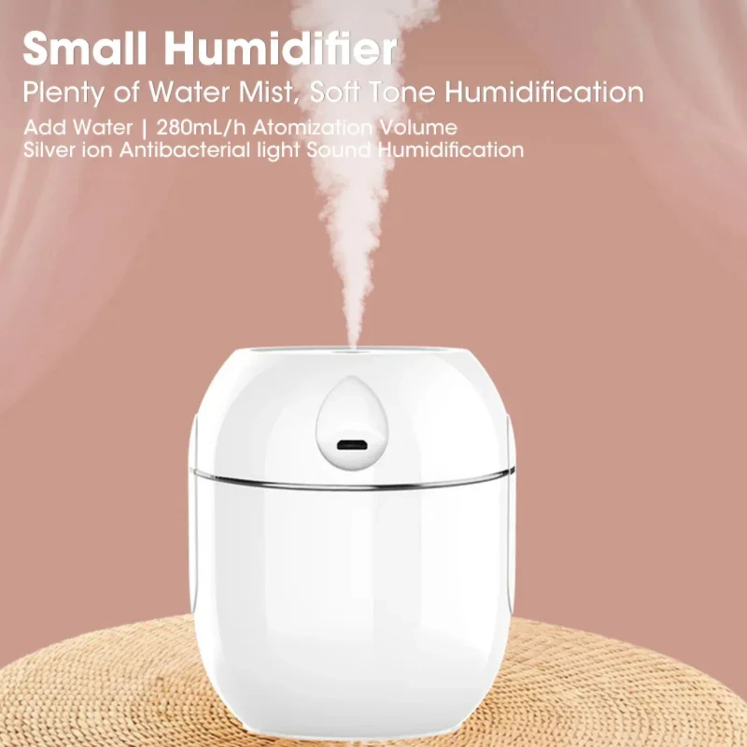 

3 IN 1 Aromatherapy Humidifier Diffuser 250ml Large Capacity USB Desk Car Office Essential Oil Diffuser Air Humidifier