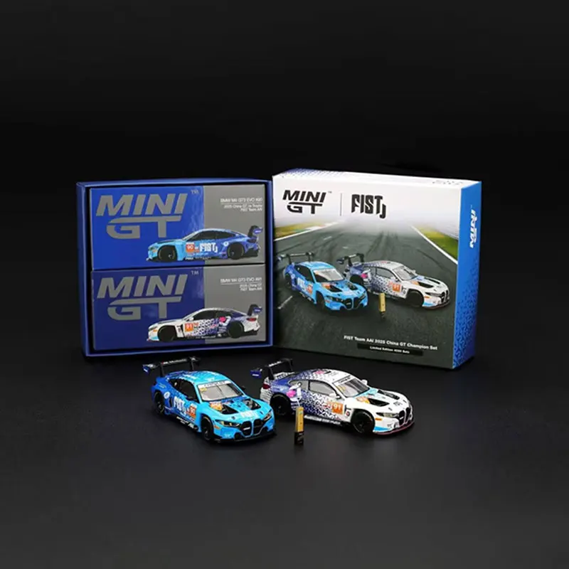 New In Stock Minigt 1:64 Bmw M4 Gt3 Evo 2pcs Set Alloy