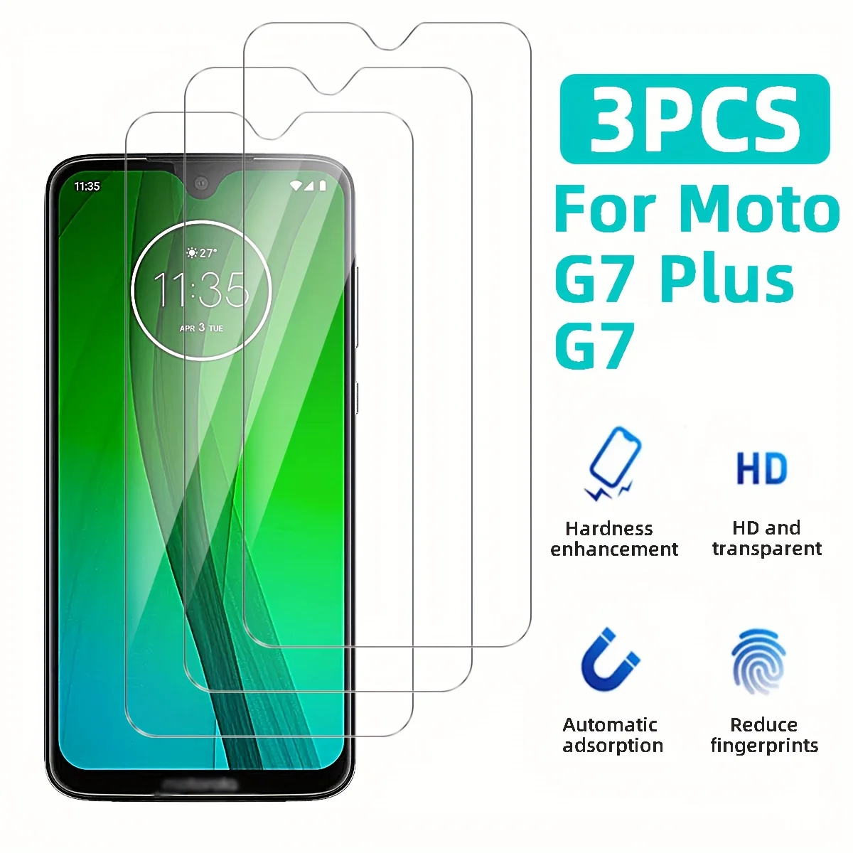 3Pcs Tempered Glass… - image