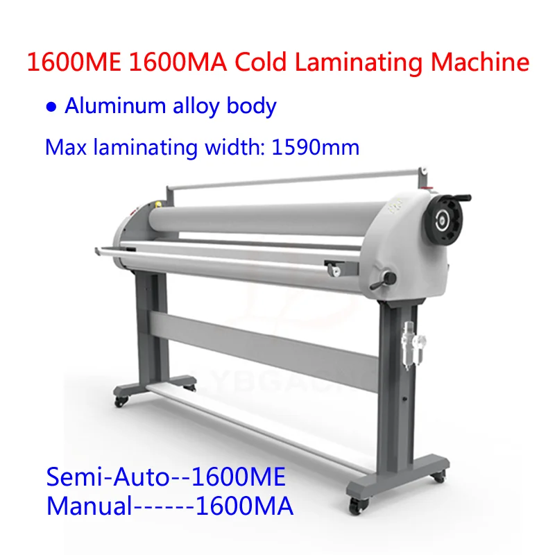 

Semi-Auto Cold Laminating Machine 1600mm English Version Manual Laminator Rolling Machine Film Photo Laminating Machine 1600ME