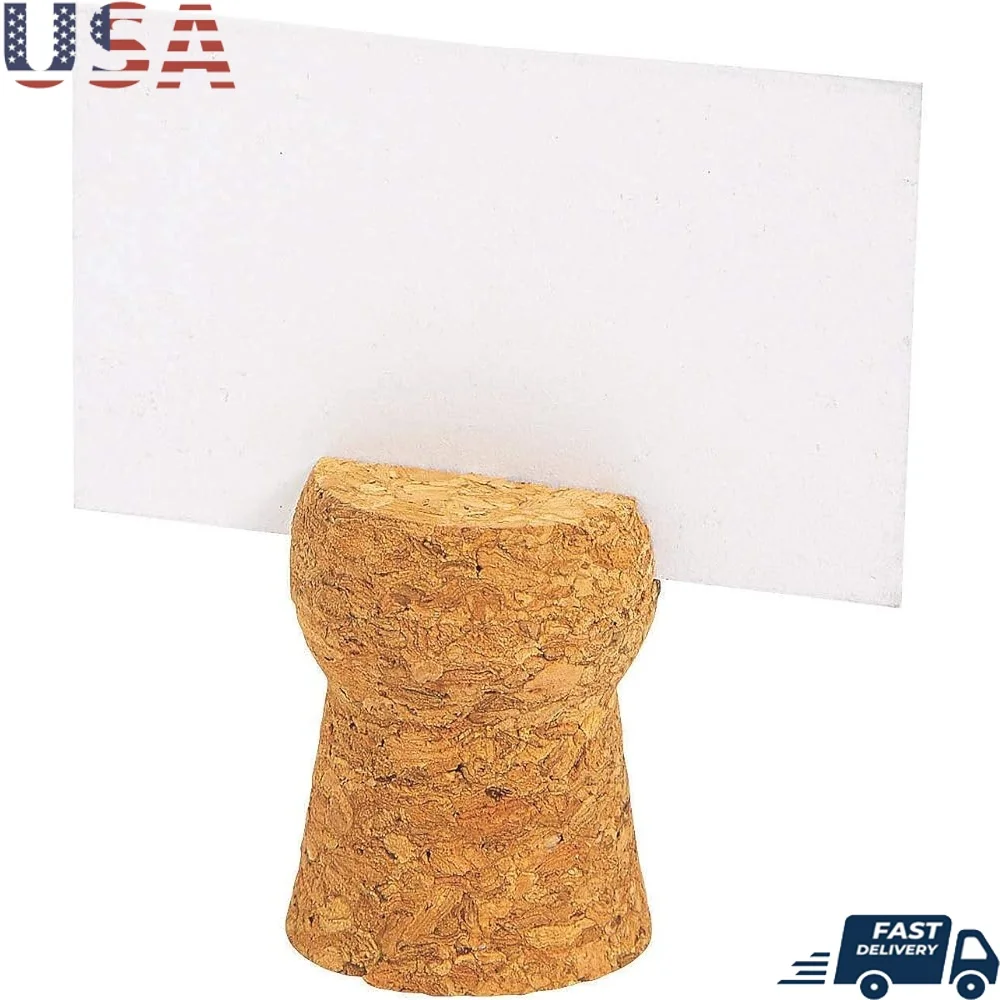 

Champagne Cork Place Card Holders 12PC Wedding Party Supplies Table Decor Favors Event Accessories Table Settings