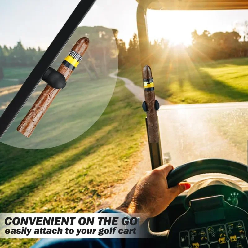 Magnetic Cigar Holder Fits Golf Carts Beach Chairs Fishing Rods Secure Magnetic Grip Hook & Loop Strap Smoking Tool