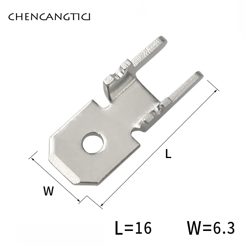 20 Pcs Pcb Splice Terminal Lug ดีบุกชุบทองเหลืองขั้วต่อ CRIMP การประสาน Circuit Board เชื่อม 6.3 มม.Pins DJ6117-6.3*0.8