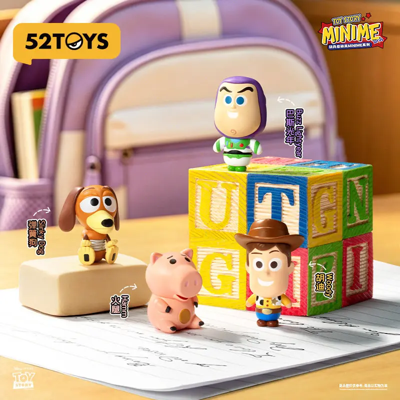 

Hot Selling Genuine 52TOYS Toy Story Minime Series Mini Bean Blind Box Figures Ornament Fans Surprise Festival Gifts Trendy Toys