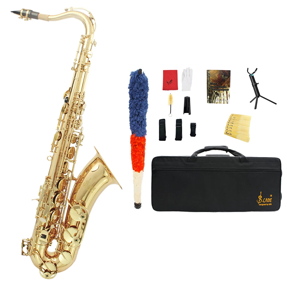 SLADE Tenor Saxophone Multi-materials Selection Sax Brass Body