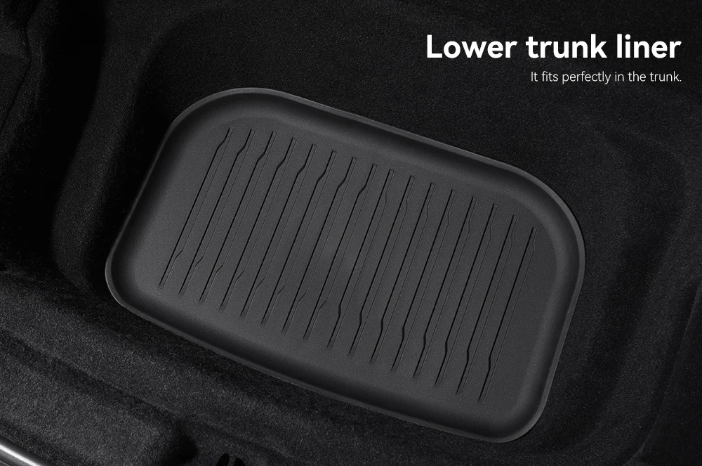 YZ Für Tesla Model Y Juniper 2025-2026 TPE Auto-Fußmatten mit Metallpedalen Kofferraummatte Set Vier Jahreszeiten Wasserdicht Rutschfest – Detail 16