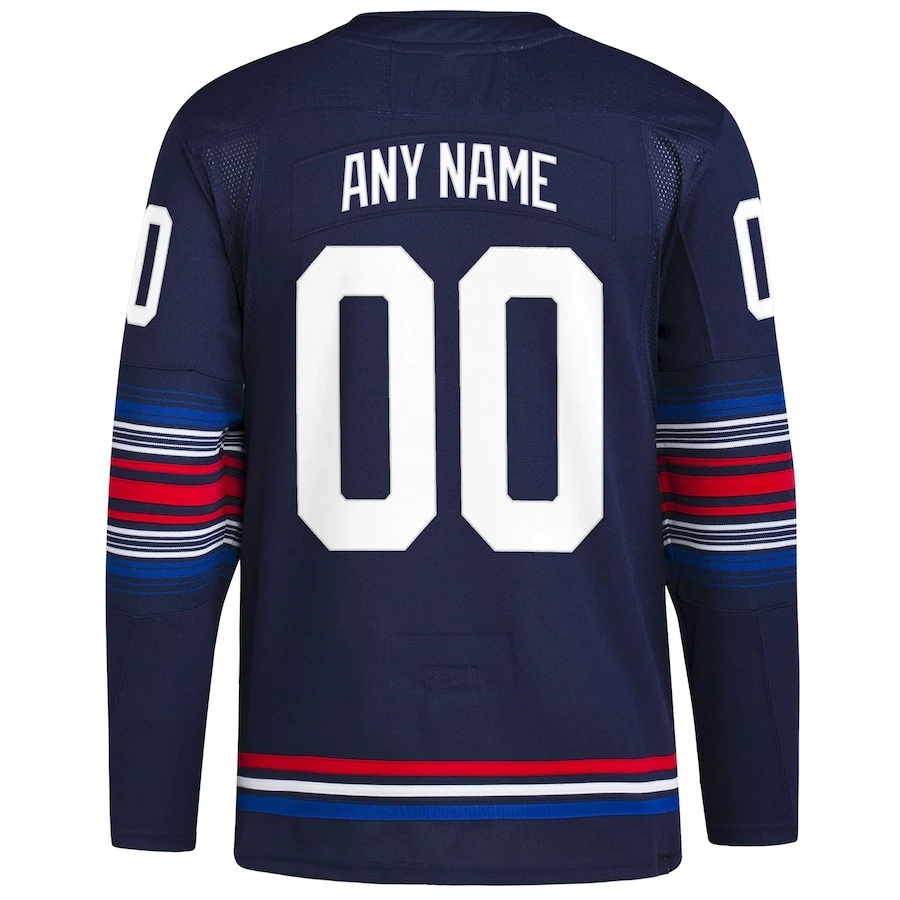 Maillot de hockey sur glace pour homme et femme, uniforme de hockey de New York, personnalisé et cousu