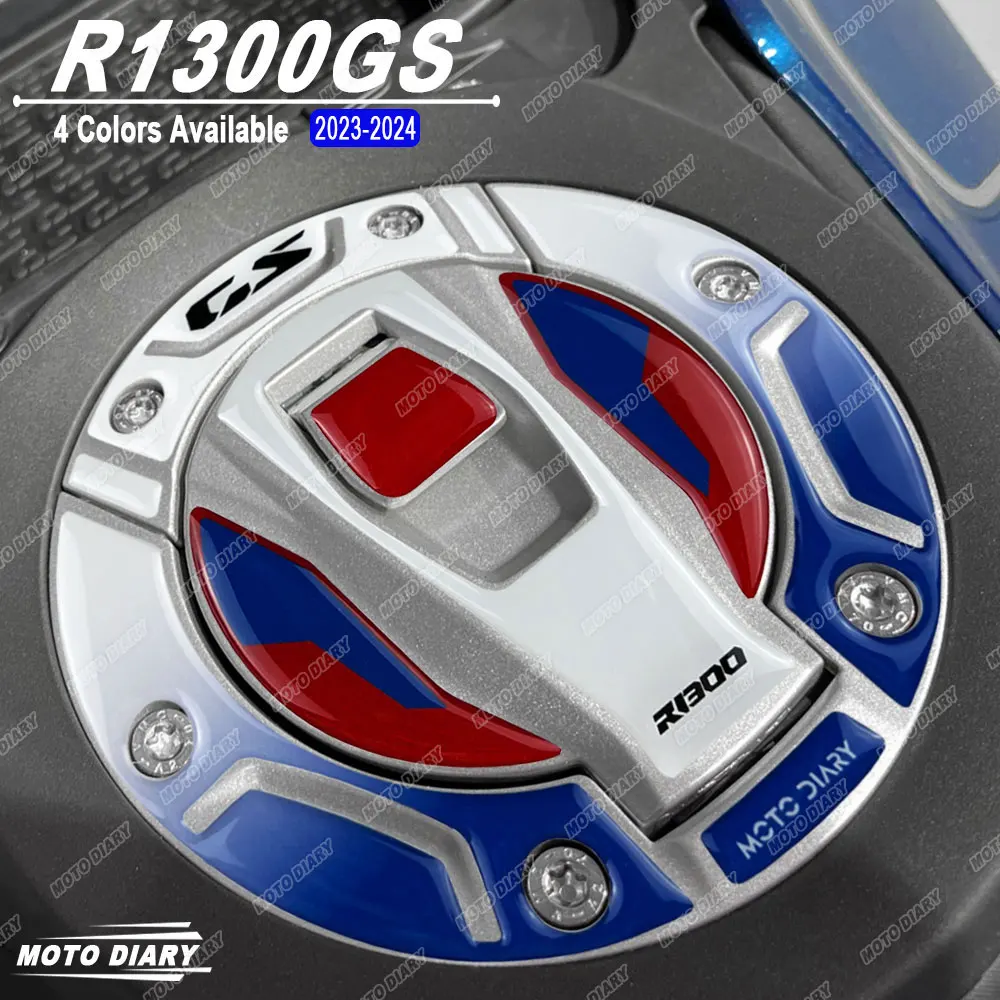 For R1300GS R 1300 GS R1300 GS 2023 2024 Motorcycle Fuel Tank Cap Sticker 3D Resin Gas Oil Tank Protection Decals