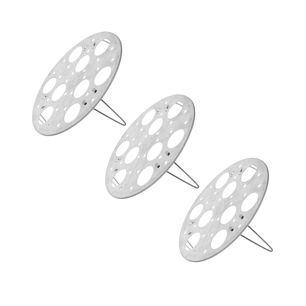 

3pcs Stainless Steel Egg Steaming Rack Multi-Function Kitchen Steamer Tray Steaming Buns Dumplings Multi-Hole Heat Resistant