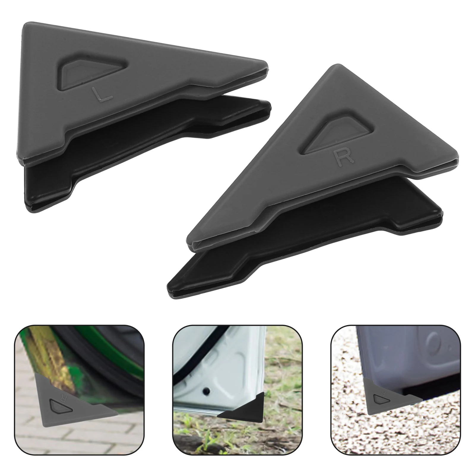 

4pcs Car Door Edge Guards Door Corner Protectors Bumper Protector For Vehicles Scratch Resistant Silicone Durable Universal Fit
