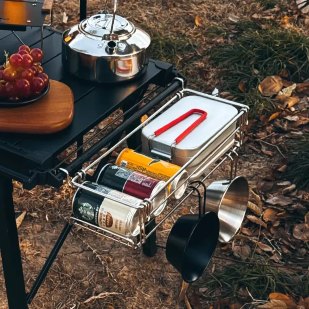 Folding Camping IGT Table Wood Portable Lightweight Camp BBQ Grill Table Removable Outdoor Picnic Fishing Camping Table