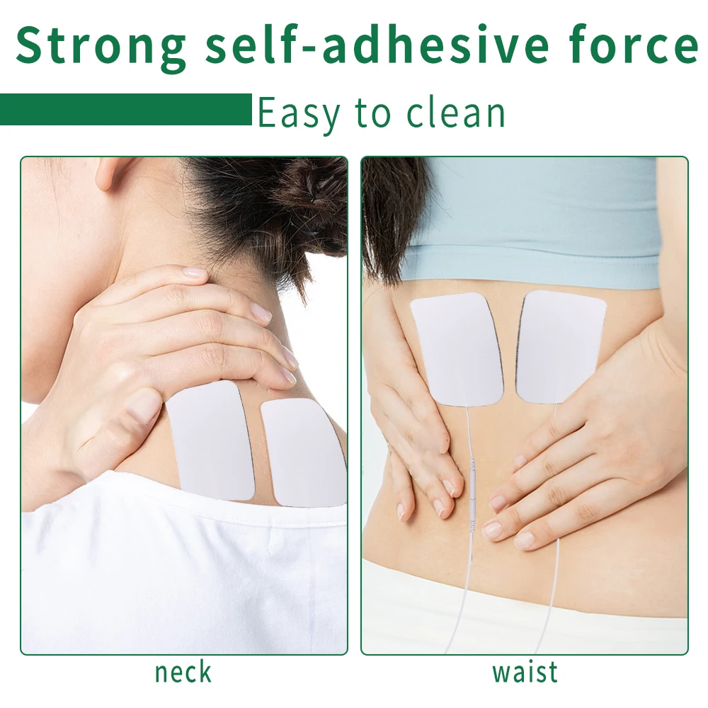 Tens Electrodes Pads Non-woven Fabric Self Adhesive Replacement Patch for EMS Pulse Electric Massager Physiotherapy Accessories