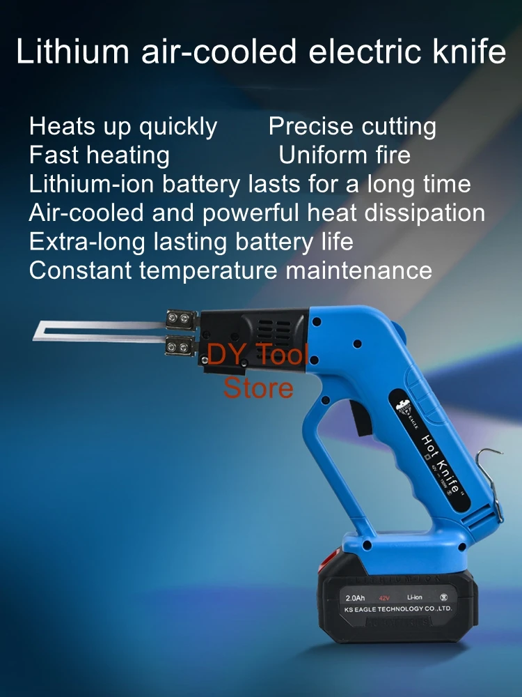 

Lithium battery air-cooled charging electric knife foam cutting pearl cotton outdoor high-altitude thermal cutting slotting