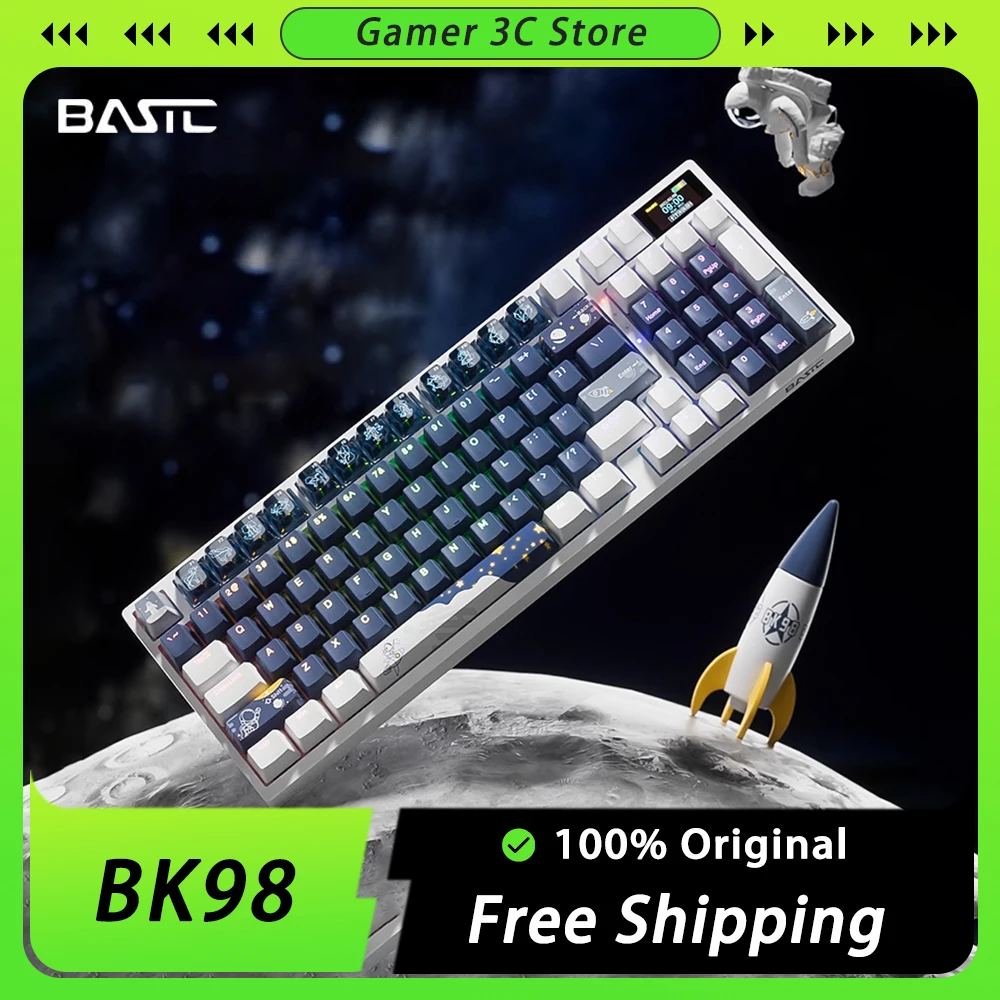 

Беспроводная Механическая игровая клавиатура, 96 клавиш, RGB