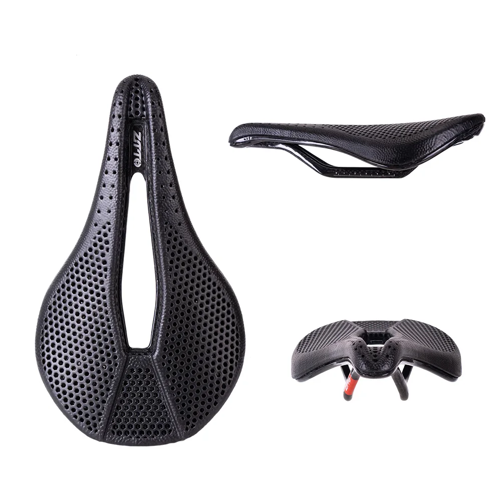 ZTTO Bicycle 3D Printed Saddle Titanium Carbon Rails Ti Power