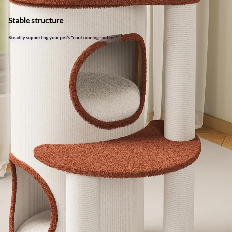 Árbol rascador para gatos con cama y poste, estilo nave espacial - imagen 4