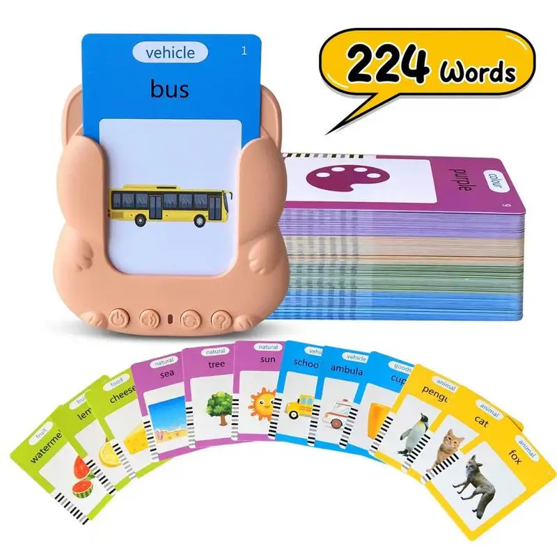 Cartes Flash Montessori pour Bébé Garçon et Fille, ApprentiCumbria Présв, Machine de Lecture, Cadeau Interactif