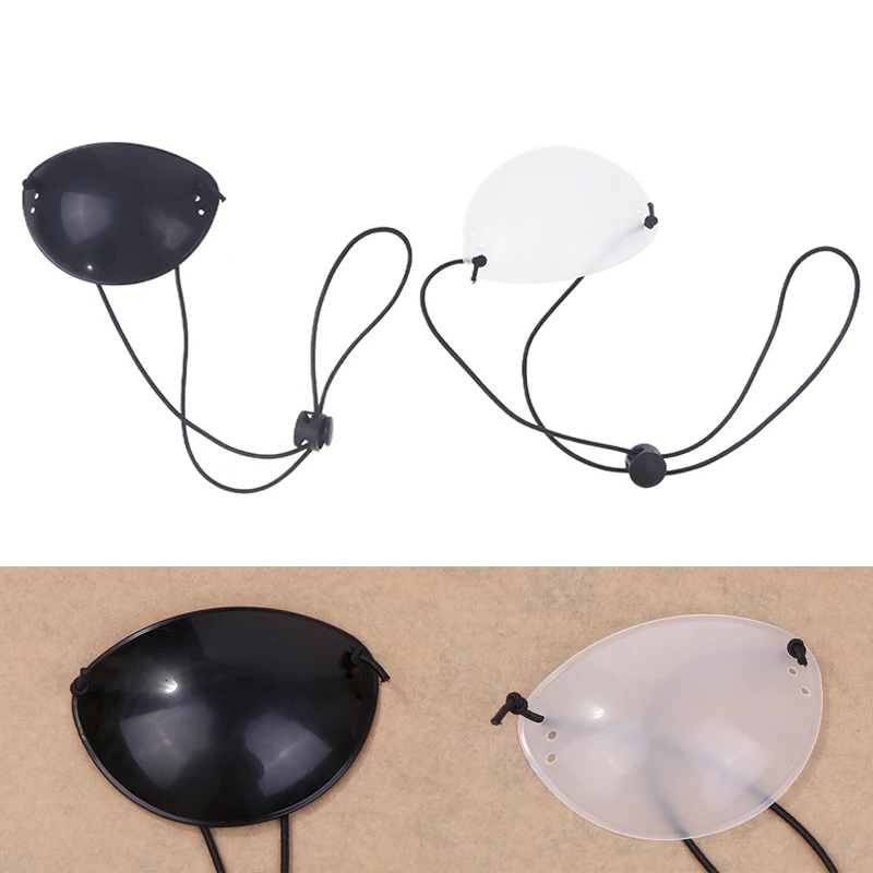 

Children's Monocular Eye Goggle Patch Amblyopia Blindfold One Eye Strabismus Translucent Black Single Eye Protect Correction