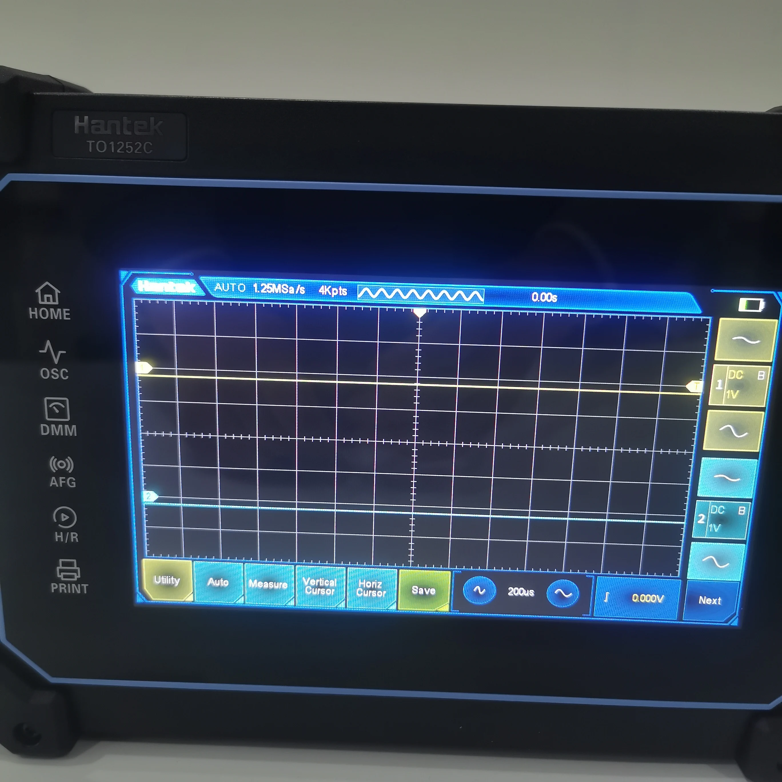 Oscilloscope numérique pour tablette, écran tactile, stockage, multimètre, 2 canaux, 250Mhz, 1GS, s, TO1252C