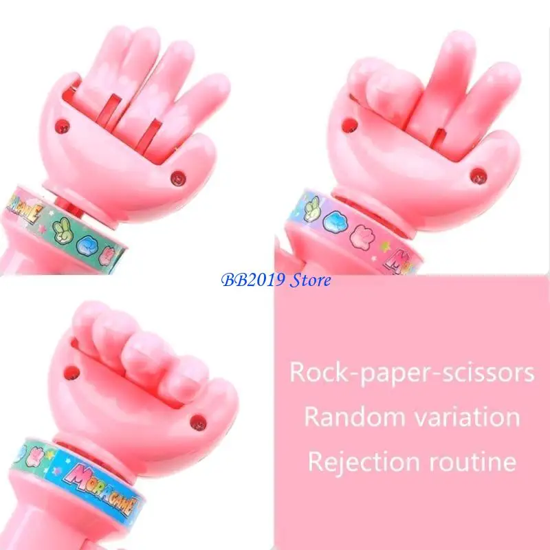 Q0KB Finger Guessing Game Interactive Toy Rock Paper Scissor Game Wand Family Partychess Handheld Rock-Paper-Scissor Toy