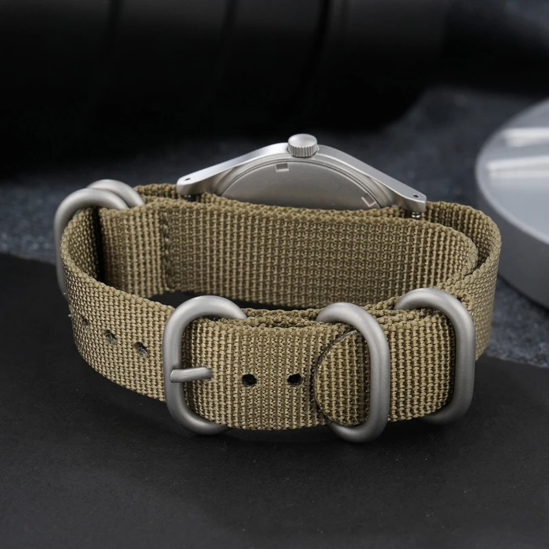 นาฬิกาควอตซ์ Militado ML07 กลไก VH31 หน้าปัดแซฟไฟร์ นาฬิกาข้อมือสไตล์ทหาร กันน้ำ 100 เมตร ชัดเจนสูง พร้อมเคลือบ AR เรืองแสง