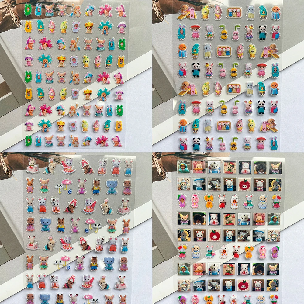 2025 شعبية Senbel الأسرة البسيطة البلاستيكية المشارك السلع ملصقات مسمار الفن الديكور حقيبة Loptop المشارك جراب هاتف ملصقات الهدايا