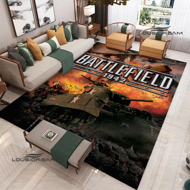 3D game Battlefield Printed carpet non-slip carpet bedroom decor outdoor rug Yoga mat bedroom decoration birthday gift