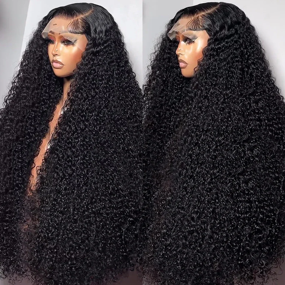 

Deep Wave Lace Front Wigs Human Hair 180% Density Curly Lace Front Wig Human Hair 13x4 Lace Frontal Wigs for Women with Baby Hai