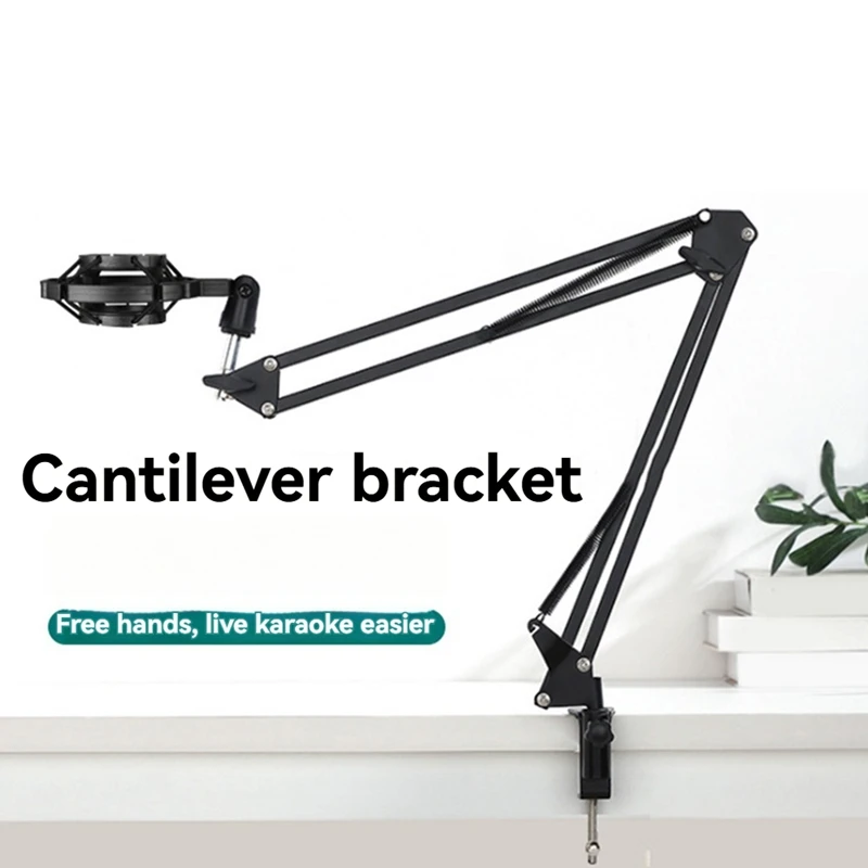 Microphone Arm Stand Table Top Universal Cantilever Microphone Stand Microphone Shock Clamp Stand For Microphone