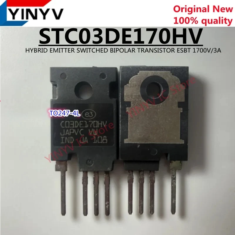 

1 шт. STC03DE170HV C03DE170HV TO247-4L STC03DE170H STC03DE170 переключатель гибридного излучателя биполярный транзистор ESBT 1700 в/3A Новинка