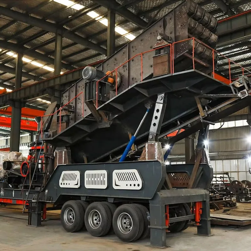 Customize Competitive Mining Ores Limestone Tire-Type Mobile Cone Crusher Station