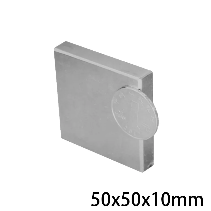 

Неодимовый магнит N35, 50x50x10 мм, 1/2/3 шт., большой толстый квадратный постоянный магнит, 50*50 мм, 50x50x10 мм, сильный магнит, 50*50*10 мм