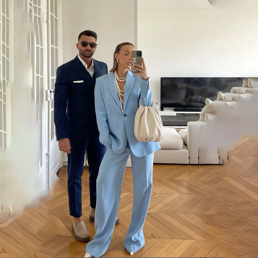 

Luxury Suits For Women New Style Wedding Blazer Pants Single Breasted Office Lady Chic Outfits Trajes De Mujer EleganteLuxury