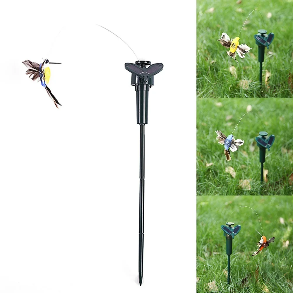 Solar Powered Butterfly Toy Hummingbird Gardening Decoration Simulation Flowers Plants Decoration Shopping Malls Garden Supplies