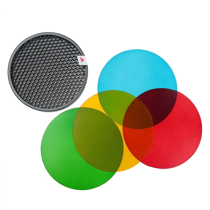 ل Godox AD-S11 حزمة جل مرشح الألوان مع شبكة العسل لملحقات فلاش AD200/Ad200pro