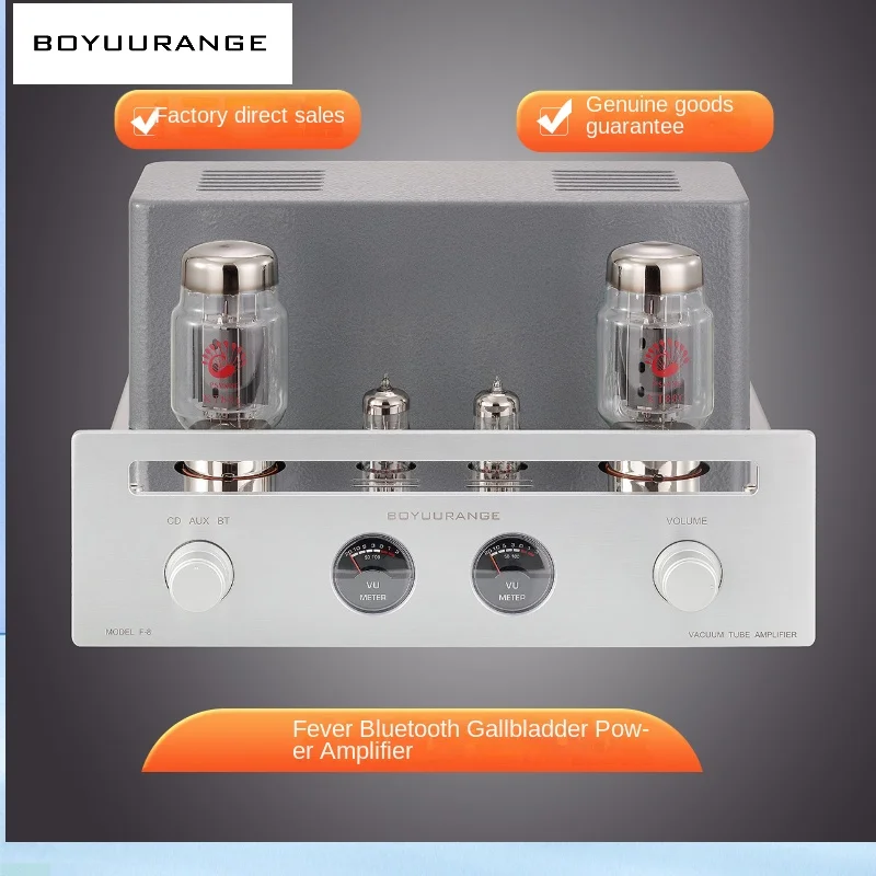 Bozhiyun F8 Pure Tube Amplifier 6N2 Push KT88 Electron Tube Single-ended Power Amplifier Audio