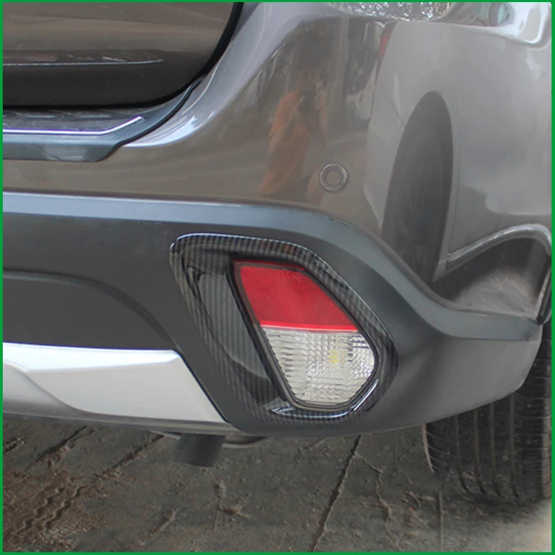 

Car Styling For Mitsubishi Outlander 2016 2017 2018 Rear Bumper Fog light Frame Cover Sticker Trim Auto Parts Accessories