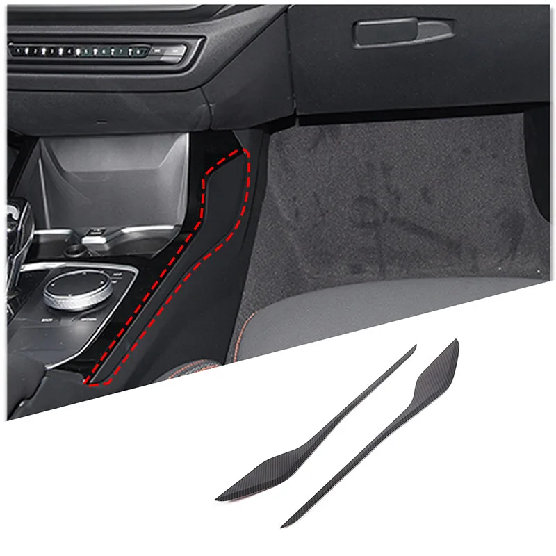 Car Central Control Gear Shift Panel Side Decoration Strip Cover For BMW 1 2 Series F40 F44 2020-2024 Interior Accessories