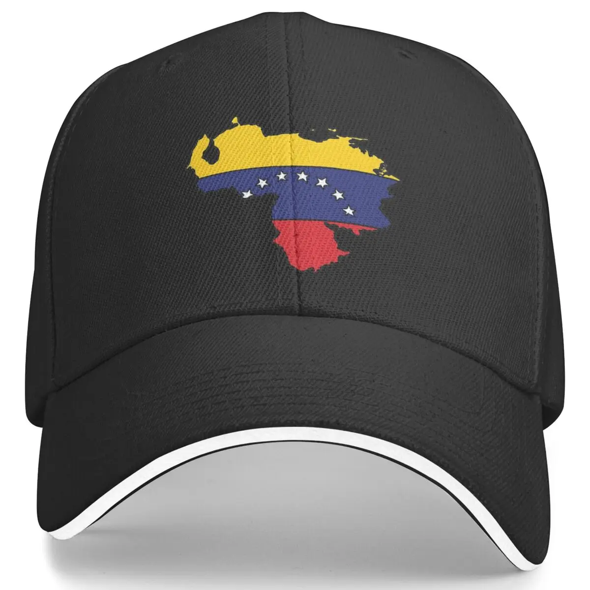 Venezuela Country Shape Flag Baseball Cap Venezuelan Running Hippie Breathable Trucker Hat Unisex-Teens Stylish Baseball Caps