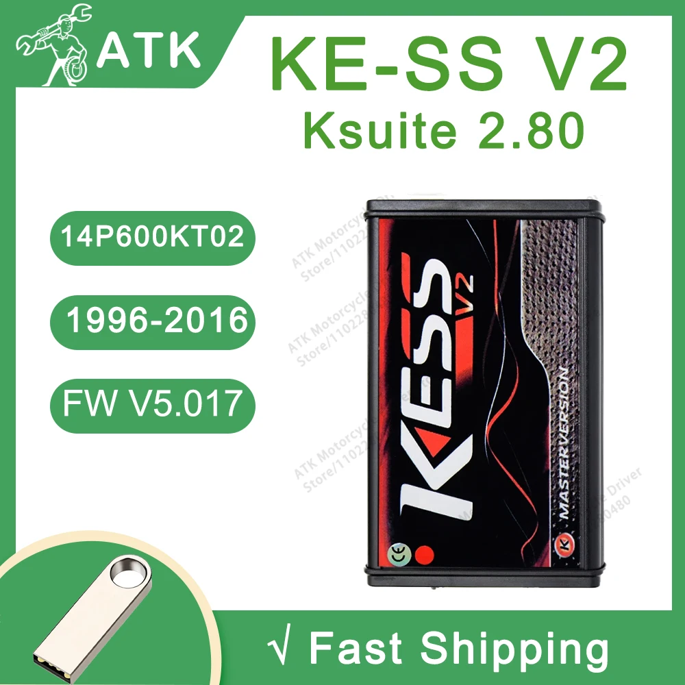 ECU Programming Tool KE-SS V2 V5.017 Ksuite 2.80 Compatible with 14P600KT02 Cable Check Battery Voltage Support 1996-2016 Models