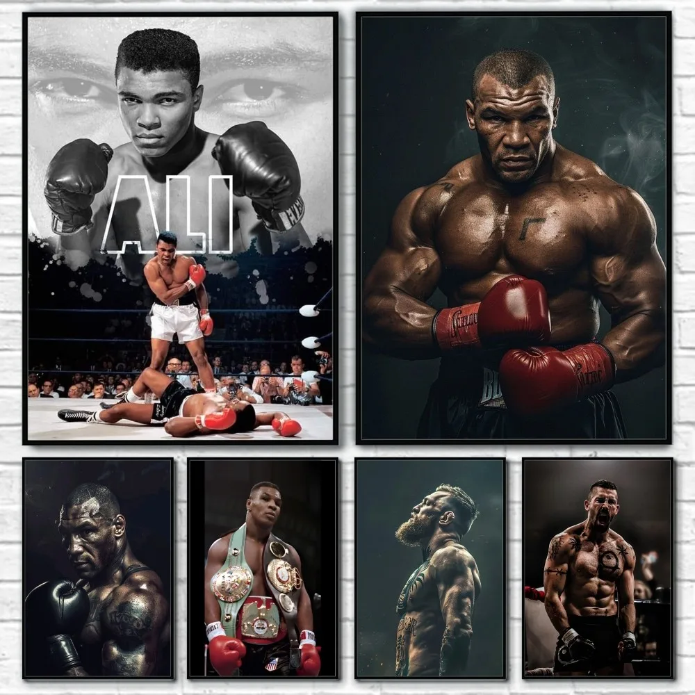 Tough guy boxing champion Superstar I-IRON T-TYSONs Cool Poster Sticky Wall Art Printing Waterproof Home Living Bed Room Decor