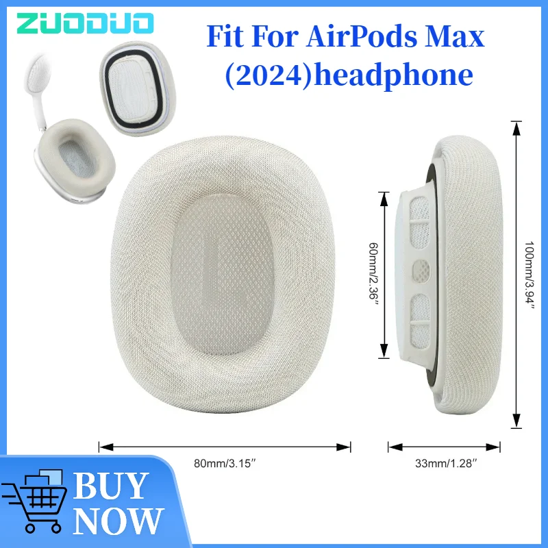 

ZUODUO Replacement Ear Pads for AirPods Max (2024)Headphones Memory Sponge Sleeves Cover Case Repair Parts Ear Cups Earmuffs