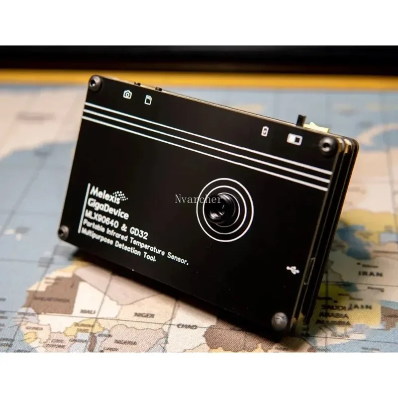3.2นิ้ว MLX90640ชาร์จ DIY อินฟราเรดถ่ายภาพความร้อนอุณหภูมิเครื่องตรวจจับ Save ภาพอิเล็กทรอนิกส์อุปกรณ์ซ่อม
