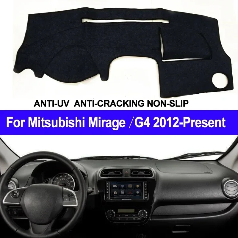 Car Dashboard Cover Non slip pad For Mitsubishi Mirage / Mirage G4 2012 - 2018 2019 Car Dash Mat Sun Shade Pad Anti-UV Cushion view 2
