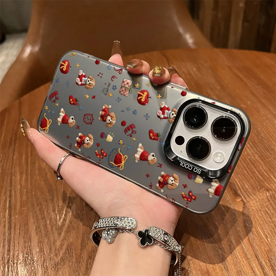 아이폰 17부터 11 프로 맥스 플러스까지 사용 가능한 푹신한 강아지 폰 케이스