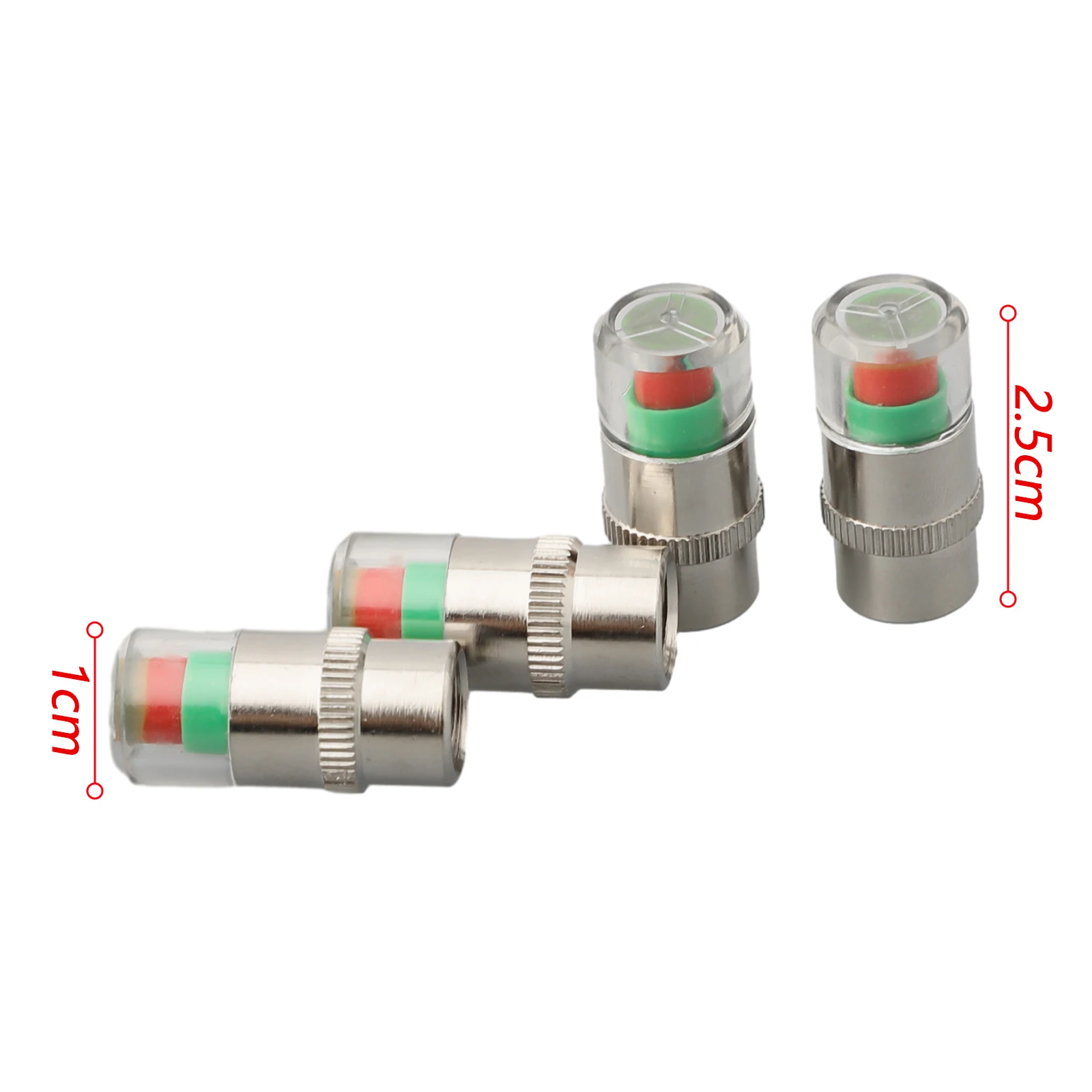 

4 шт. шток клапана монитора давления в шинах автомобиля с сенсорным индикатором для быстрого оповещения низкого давления и расширенного срока службы шин