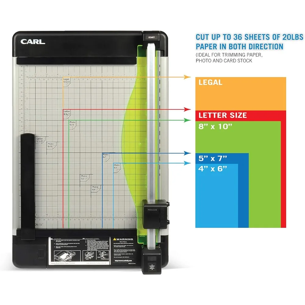 

Manufacturing 12220 HVY-Duty Paper Trimmer 15-Inch 36 Sht Cap. 14-Inch