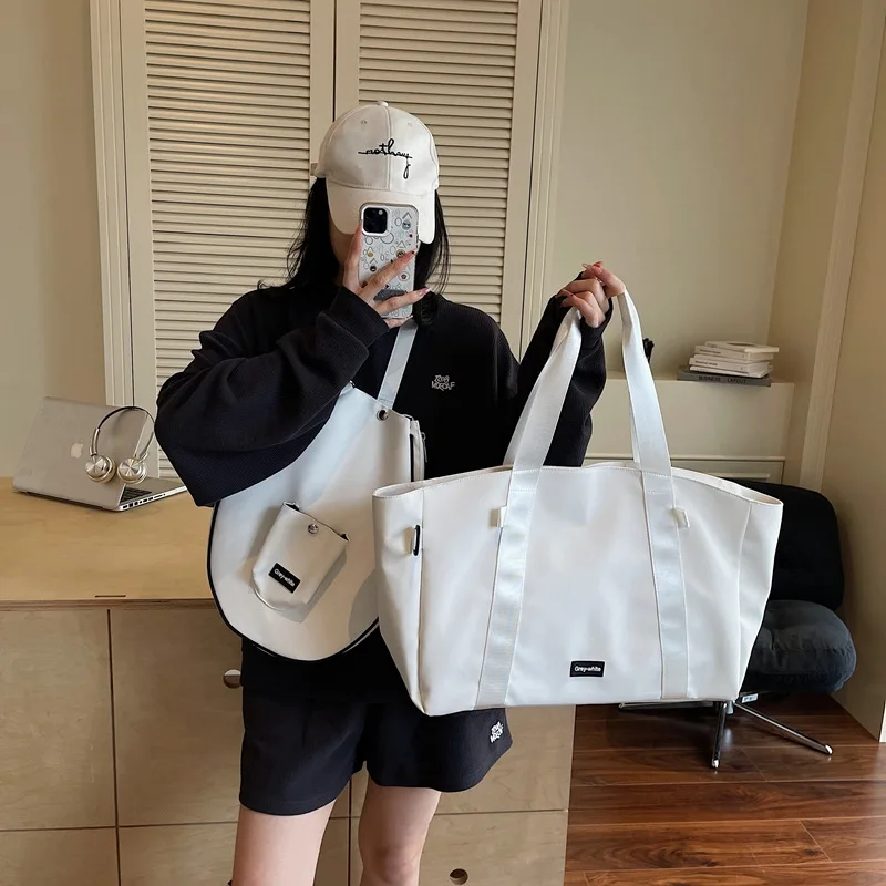 حقائب تنس وكرة الريشة ذات سعة كبيرة قابلة للفصل، وحقائب رياضية ولياقة بدنية جديدة للرجال والنساء، وحقائب يد بسيطة